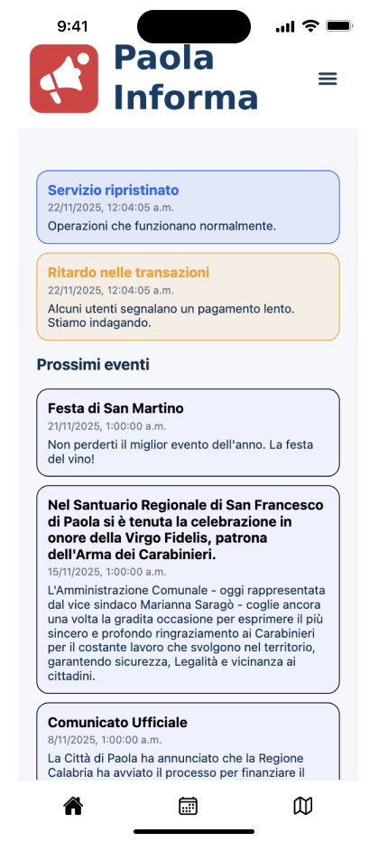 Feed eventi Paola Informa